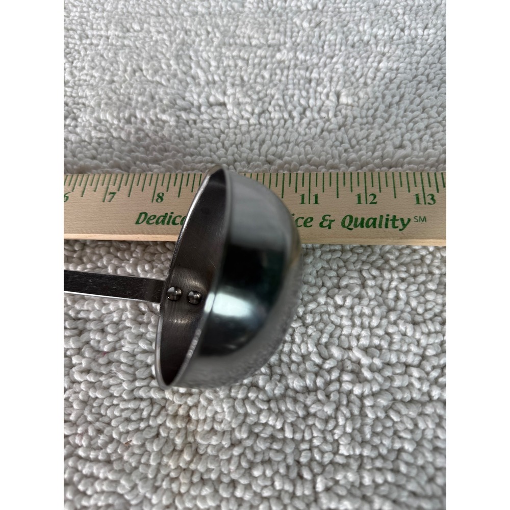Vintage Ekco Forge Stainless Steel Ladle with Pour Spout USA Made Silver Grey - Picture 8 of 9